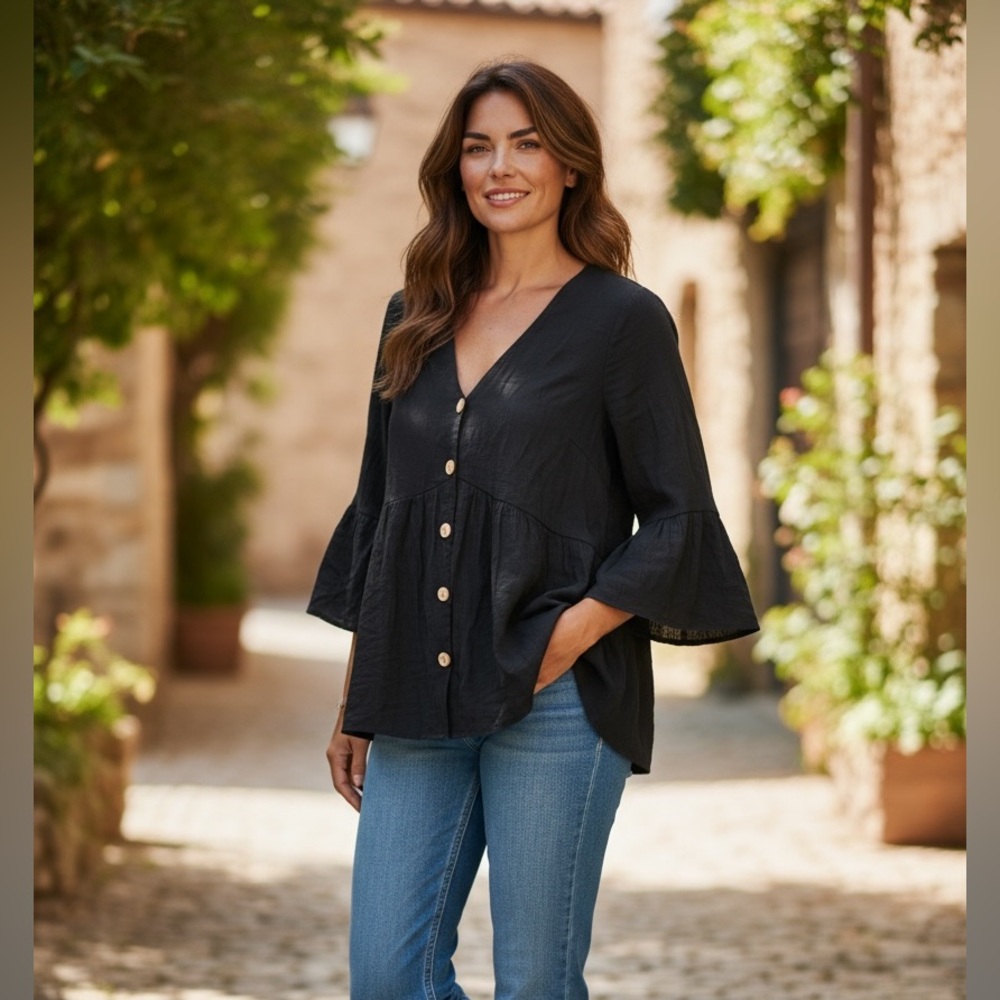 Cato Elegant Black Blouse
